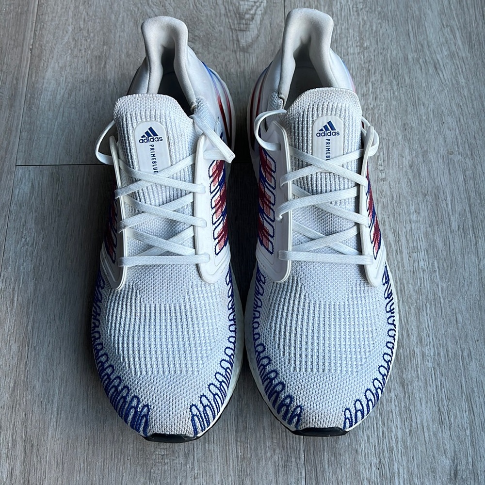 Adidas Ultra Boost 20, Men’s size 12, Scarlet Royal Blue